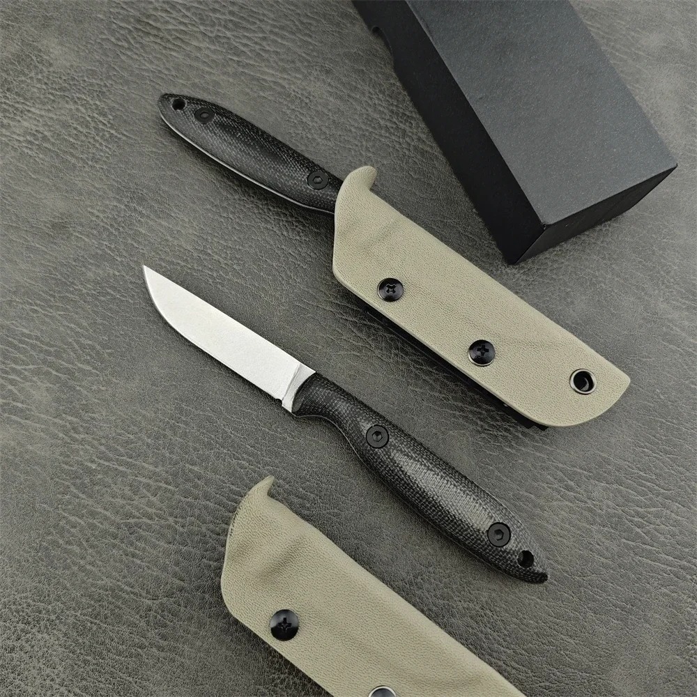 Edc Carry Pocket Knife - 고경도, 내마모성, 고정식 칼날, 린넨 손잡이,