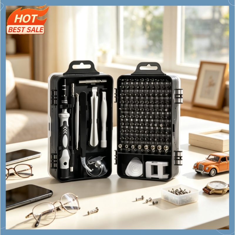 Micro Screwdriver Kit - 115 in 1 전문 정밀 드라이버