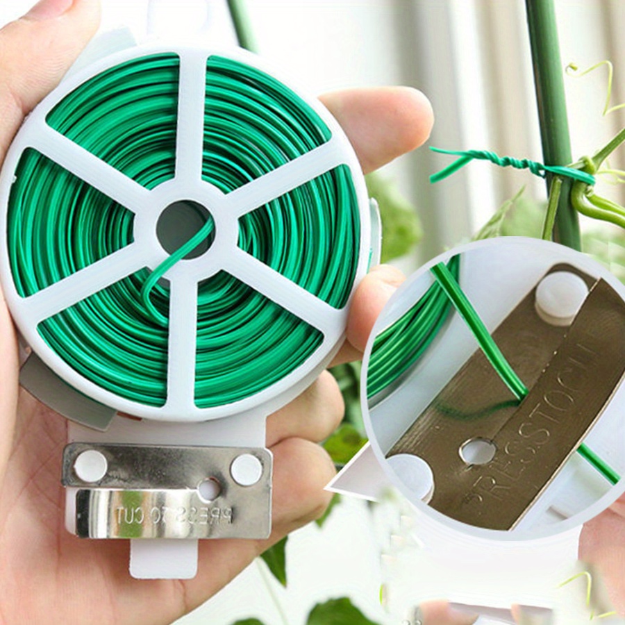 Gear Tie Reusable - 1롤 100M 다기능 플라스틱 스틸 트위스트