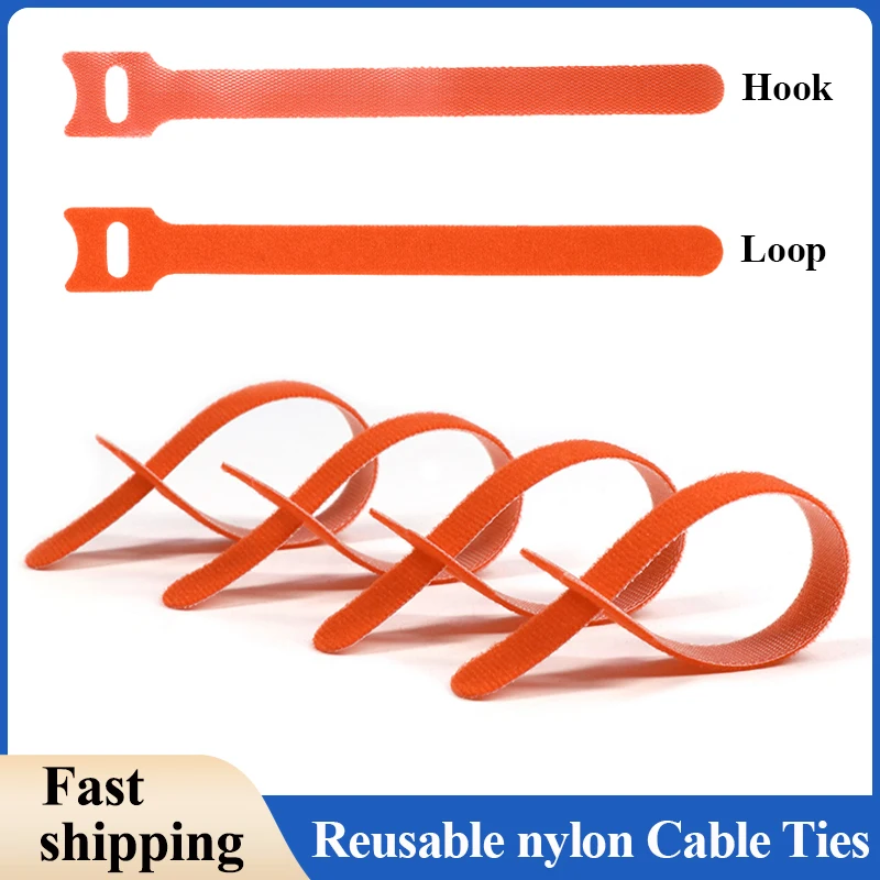 Gear Tie Reusable - 주황색 T형 재사용 가능한 고정 케이블