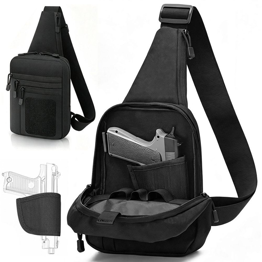 숨김 휴대용 가슴총 가방 권총 보관 가방 전술 슬링 숄 - Edc Pistol Carry Bag 리뷰 및 가격