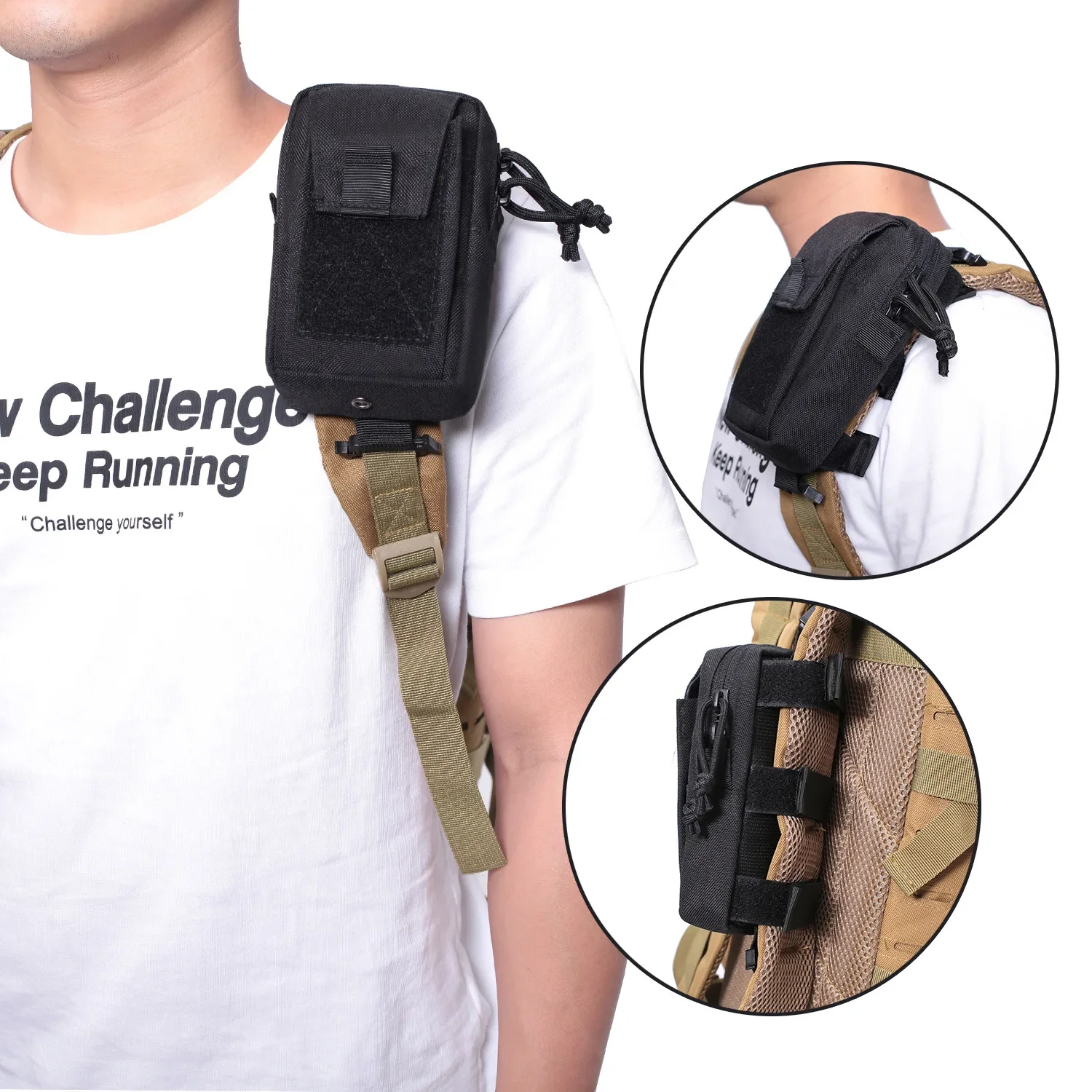 몰레 백팩 스트랩 폰 홀더 허리 파우치 - 야외 스포츠 - Edc Carry Belt 리뷰 및 가격