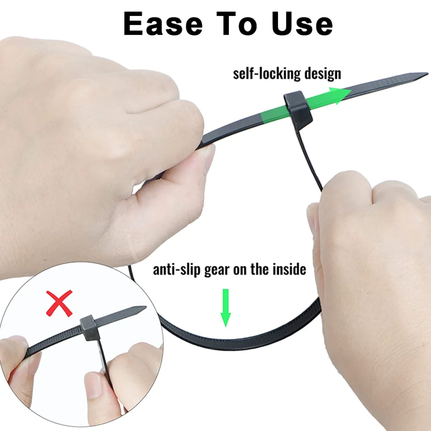 나일론 케이블 타이 재사용 가능 셀프 잠금 코드 타이  - Gear Tie Reusable 리뷰 및 가격