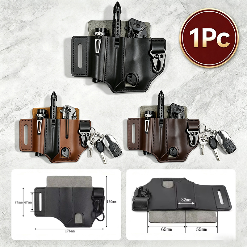 멀티 도구 칼집 용 가죽 칼집 벨트 및 손전등 캠핑 야 - Edc Carry Belt Leather 리뷰 및 가격