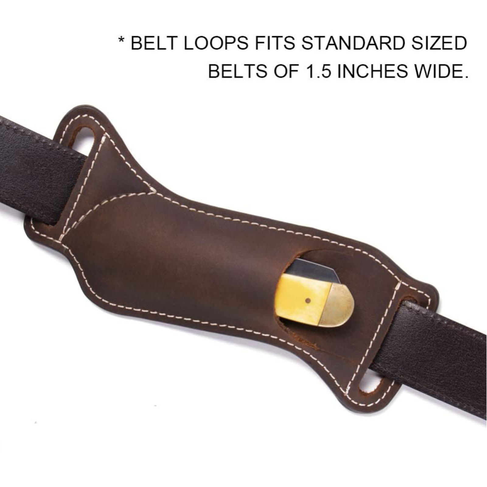갈색 가죽 나이프 허리 가방 EDC 도구 휴대용 벨트  - Edc Carry Belt Leather 리뷰 및 가격