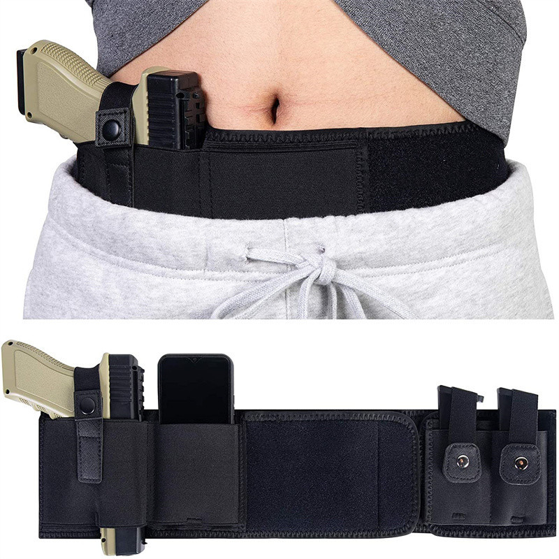 벨리 밴드 건 홀스터 은닉 휴대용 허리 밴드 권총 홀스 - Edc Carry Gun 리뷰 및 가격