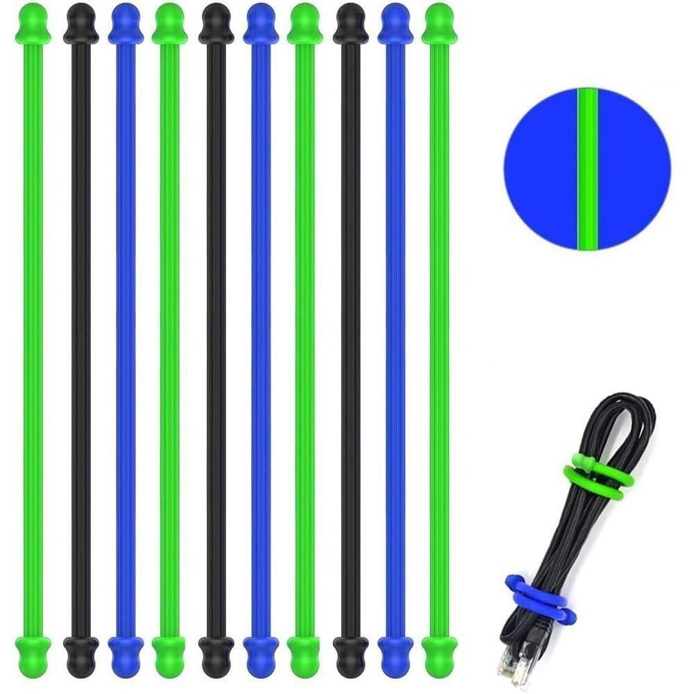 5개 오리지널 실리콘, 스틸 코어, 재사용 가능한 고무 - Gear Tie Reusable 리뷰 및 가격