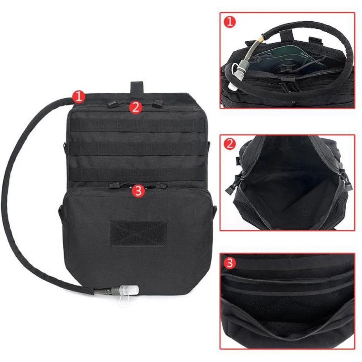 야외 Molle 가방 캠핑 수화 배낭 사냥 장비 조끼, - Edc Carry Case 리뷰 및 가격