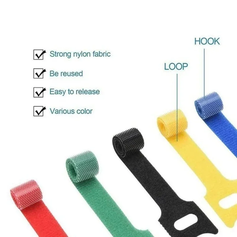 10/30/50Pcs 재사용 가능한 후크 및 루프 케이 - Gear Tie Reusable 리뷰 및 가격