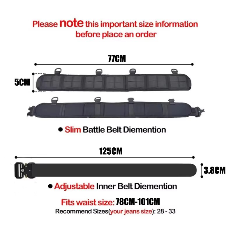 퀵 릴리스 전술 나일론 벨트 금속 버클 야외 군사 스포 - Edc Carry Belt 리뷰 및 가격