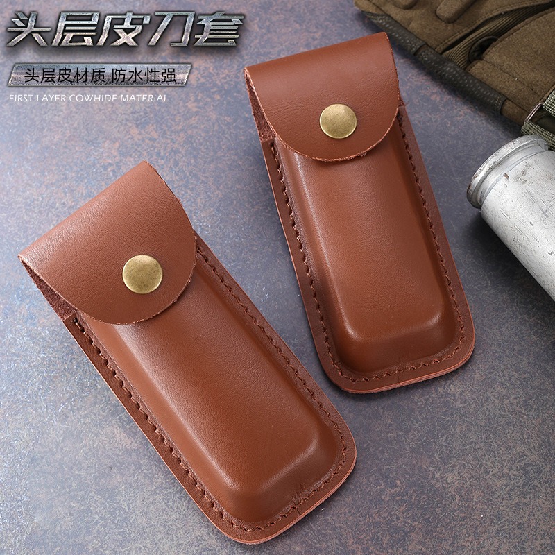 진짜 가죽 접이식 나이프 칼집 휴대용 벨트 케이스 야외 - Edc Carry Belt Leather 리뷰 및 가격
